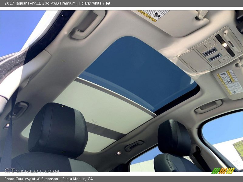 Polaris White / Jet 2017 Jaguar F-PACE 20d AWD Premium
