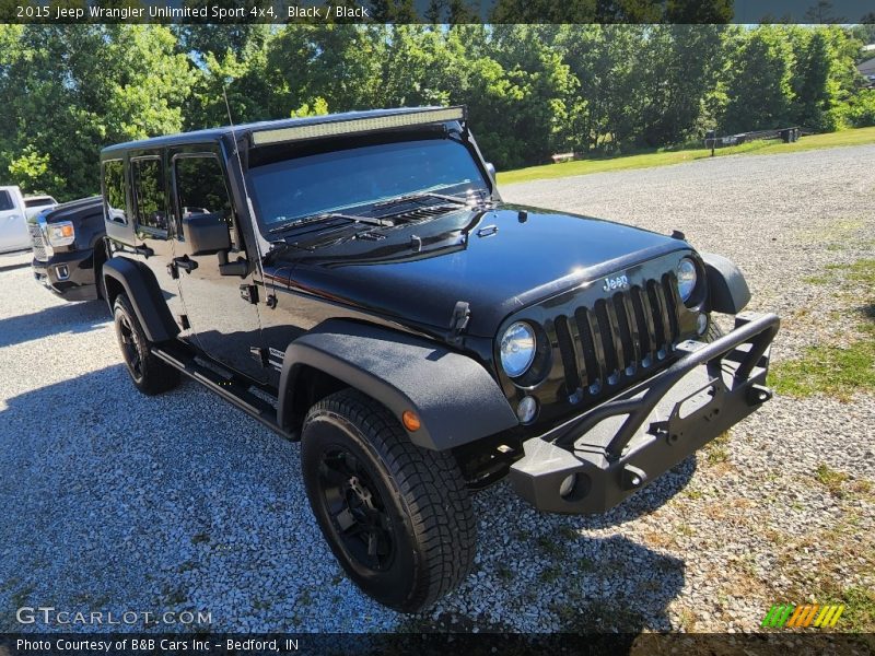 Black / Black 2015 Jeep Wrangler Unlimited Sport 4x4