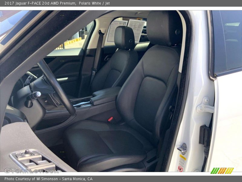 Polaris White / Jet 2017 Jaguar F-PACE 20d AWD Premium