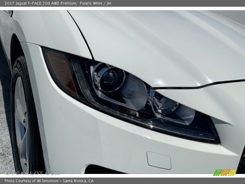 Polaris White / Jet 2017 Jaguar F-PACE 20d AWD Premium