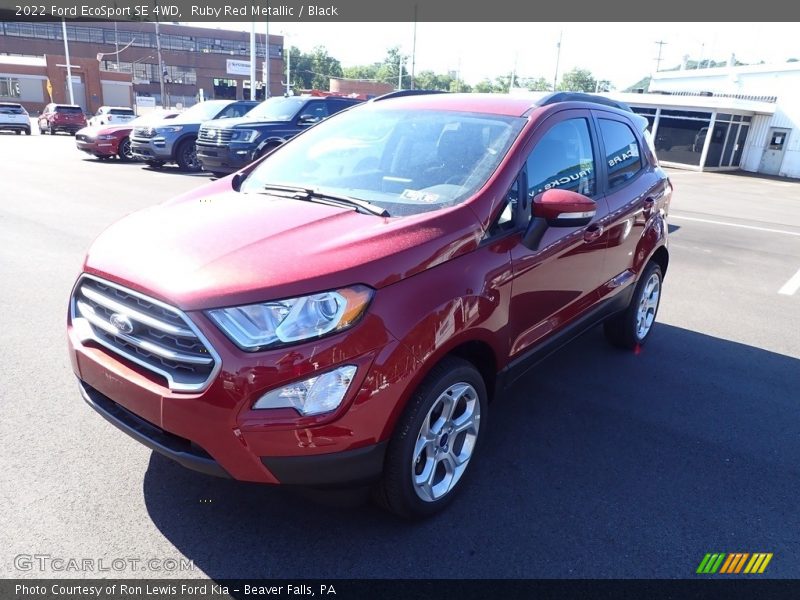 Ruby Red Metallic / Black 2022 Ford EcoSport SE 4WD
