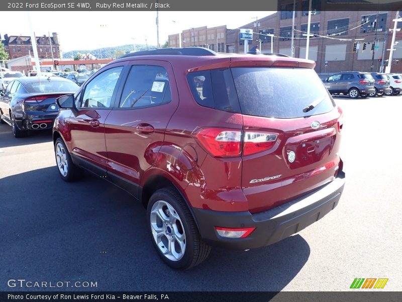 Ruby Red Metallic / Black 2022 Ford EcoSport SE 4WD