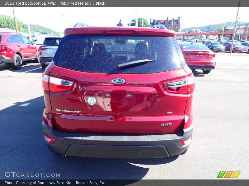 Ruby Red Metallic / Black 2022 Ford EcoSport SE 4WD