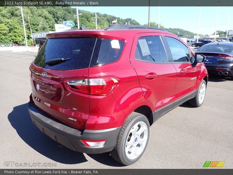 Ruby Red Metallic / Black 2022 Ford EcoSport SE 4WD