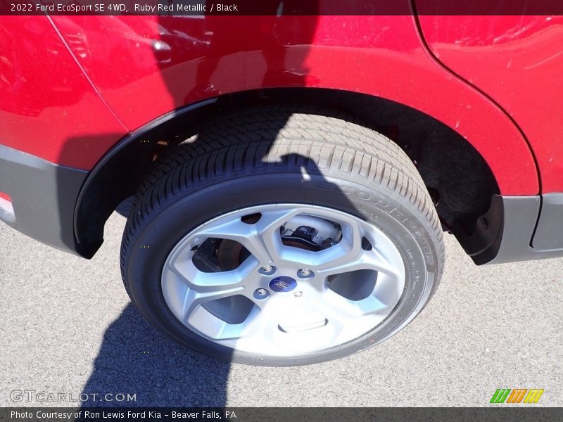 Ruby Red Metallic / Black 2022 Ford EcoSport SE 4WD