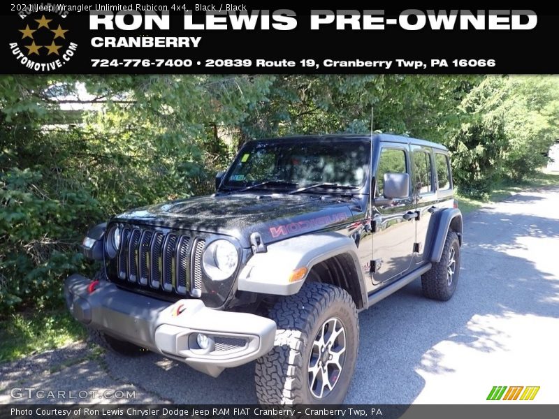Black / Black 2021 Jeep Wrangler Unlimited Rubicon 4x4