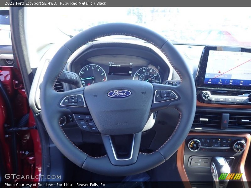 Ruby Red Metallic / Black 2022 Ford EcoSport SE 4WD