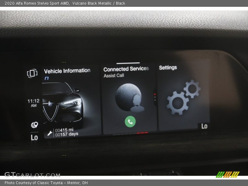 Vulcano Black Metallic / Black 2020 Alfa Romeo Stelvio Sport AWD