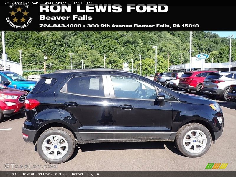 Shadow Black / Black 2022 Ford EcoSport SE 4WD