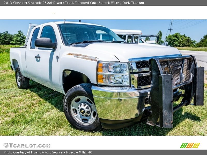 Summit White / Dark Titanium 2013 Chevrolet Silverado 2500HD Work Truck Extended Cab