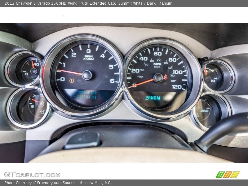 Summit White / Dark Titanium 2013 Chevrolet Silverado 2500HD Work Truck Extended Cab