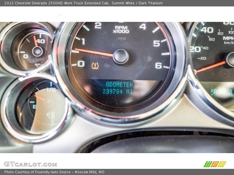 Summit White / Dark Titanium 2013 Chevrolet Silverado 2500HD Work Truck Extended Cab