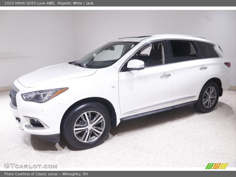 Majestic White / Java 2020 Infiniti QX60 Luxe AWD