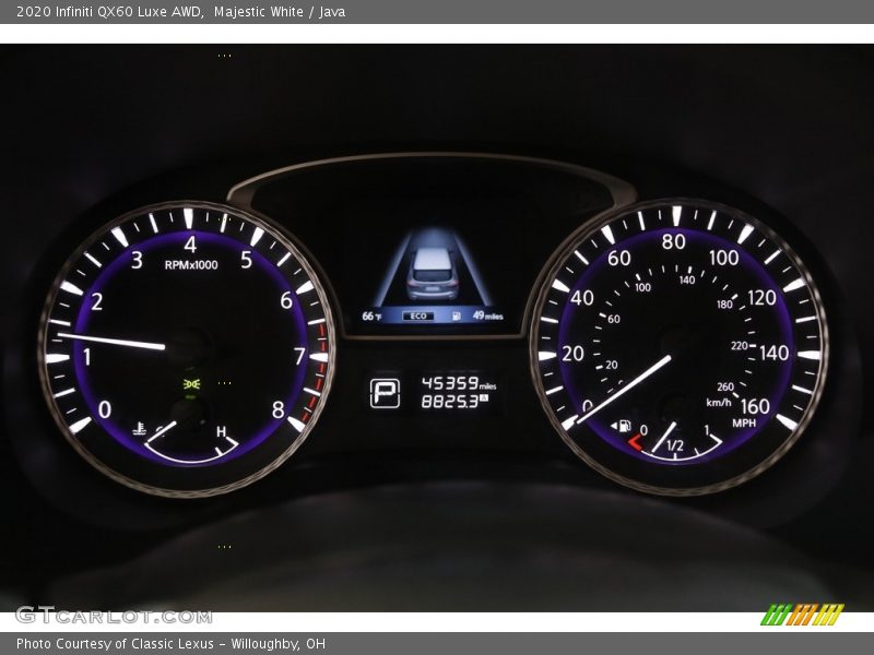 Majestic White / Java 2020 Infiniti QX60 Luxe AWD