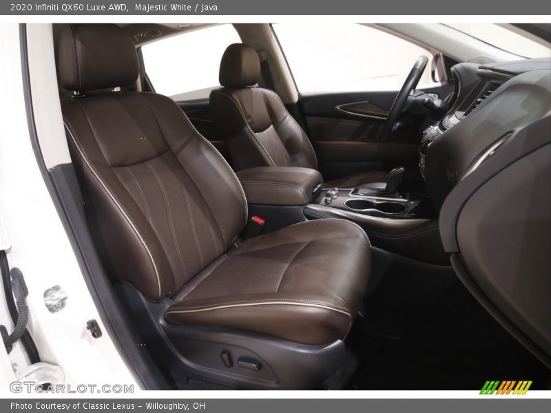 Majestic White / Java 2020 Infiniti QX60 Luxe AWD