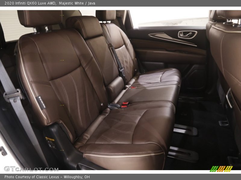 Majestic White / Java 2020 Infiniti QX60 Luxe AWD