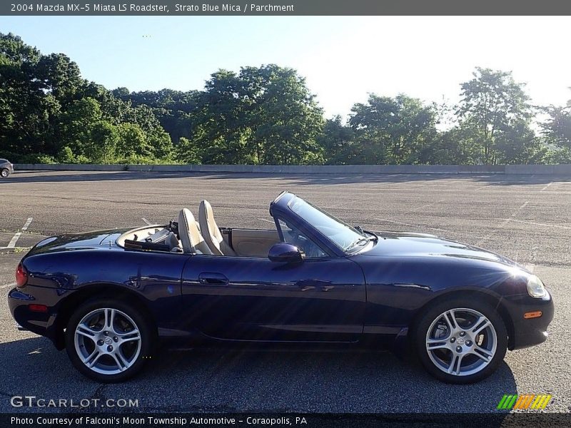 Strato Blue Mica / Parchment 2004 Mazda MX-5 Miata LS Roadster