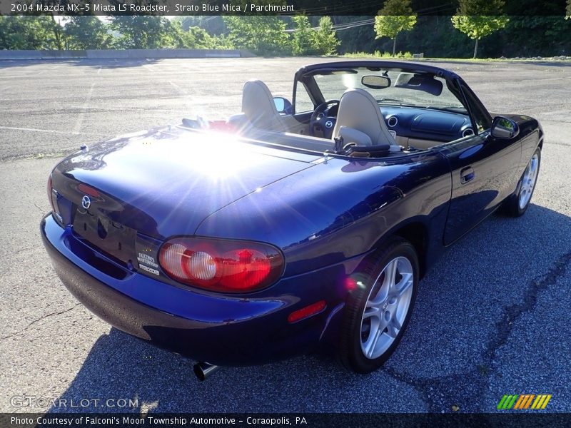 Strato Blue Mica / Parchment 2004 Mazda MX-5 Miata LS Roadster