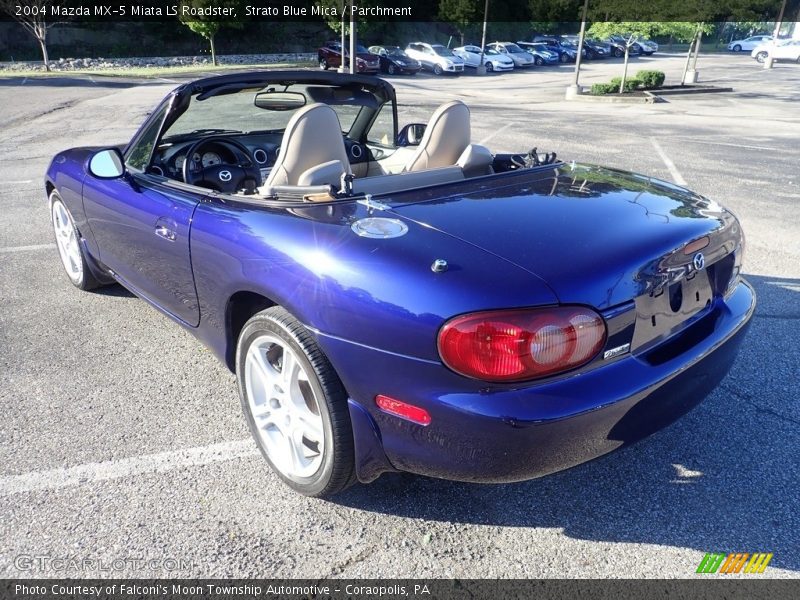 Strato Blue Mica / Parchment 2004 Mazda MX-5 Miata LS Roadster