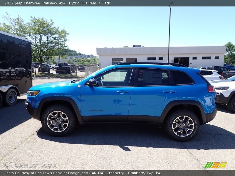 Hydro Blue Pearl / Black 2022 Jeep Cherokee Trailhawk 4x4