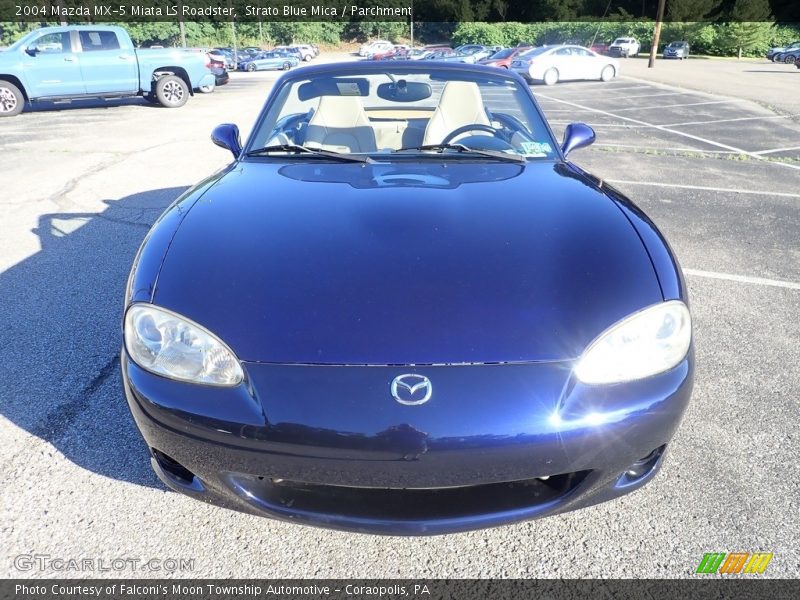 Strato Blue Mica / Parchment 2004 Mazda MX-5 Miata LS Roadster