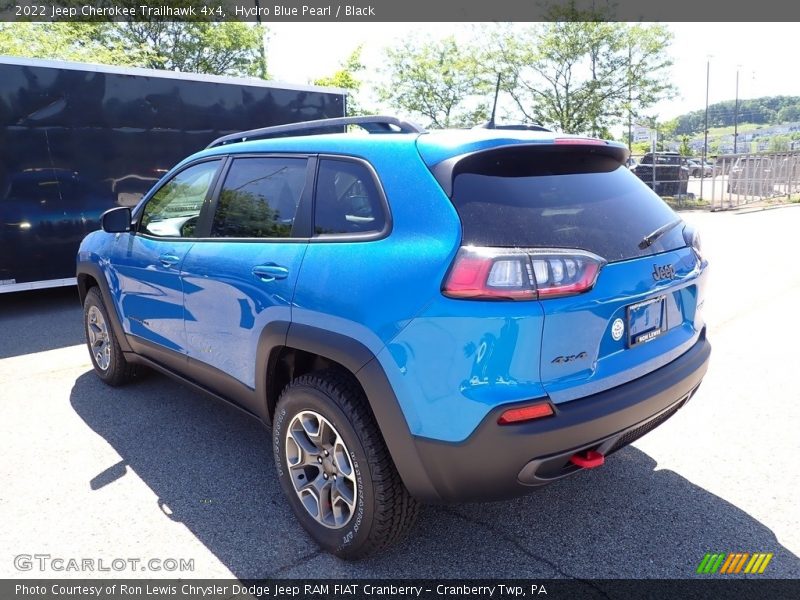 Hydro Blue Pearl / Black 2022 Jeep Cherokee Trailhawk 4x4