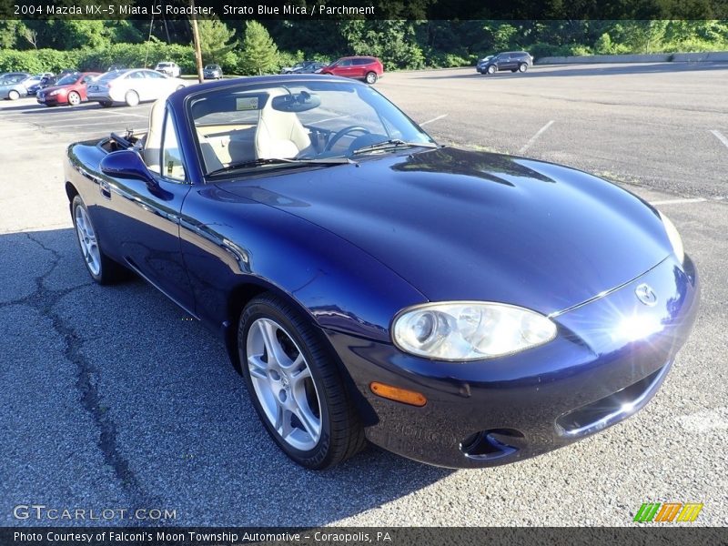 Strato Blue Mica / Parchment 2004 Mazda MX-5 Miata LS Roadster