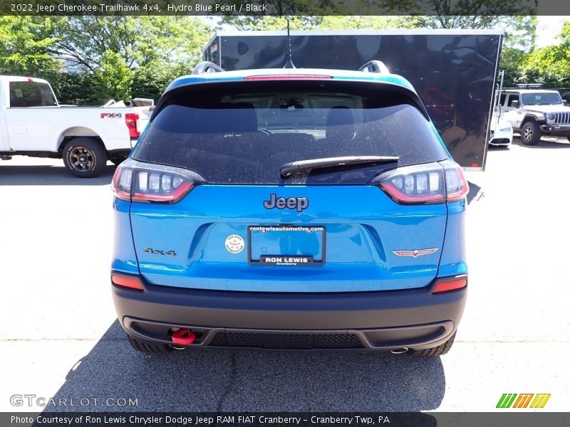 Hydro Blue Pearl / Black 2022 Jeep Cherokee Trailhawk 4x4