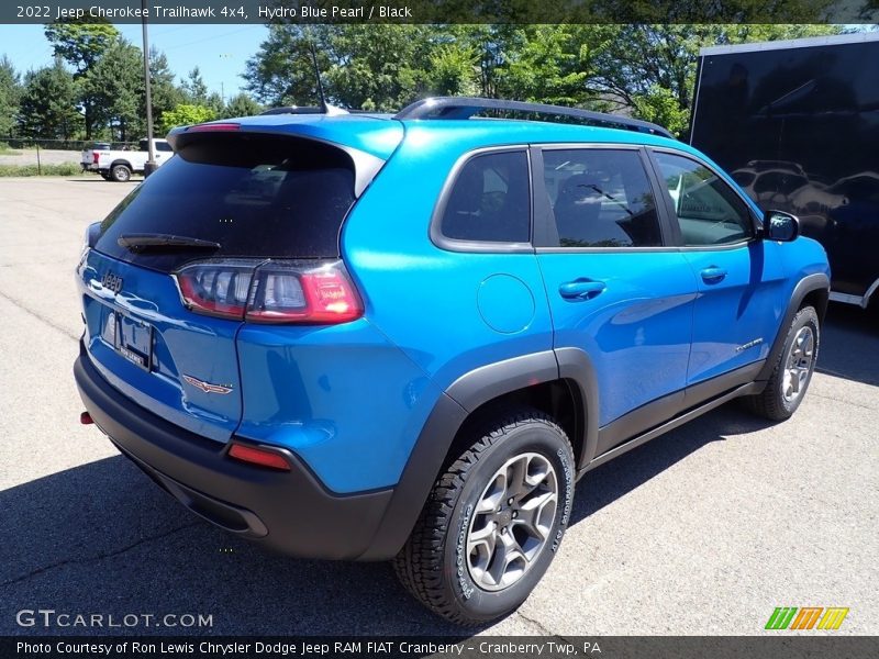 Hydro Blue Pearl / Black 2022 Jeep Cherokee Trailhawk 4x4