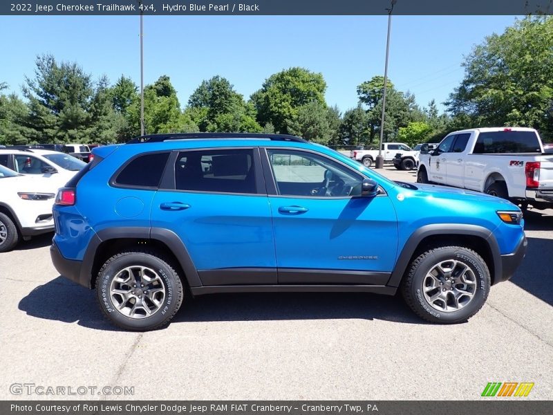 Hydro Blue Pearl / Black 2022 Jeep Cherokee Trailhawk 4x4