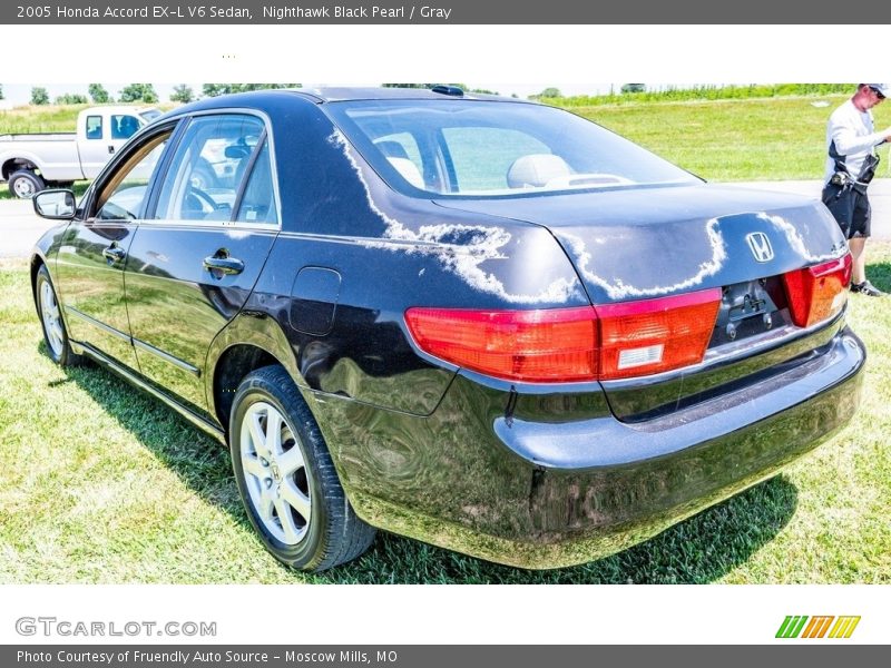 Nighthawk Black Pearl / Gray 2005 Honda Accord EX-L V6 Sedan