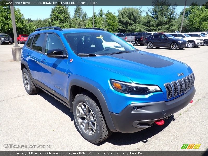 Hydro Blue Pearl / Black 2022 Jeep Cherokee Trailhawk 4x4