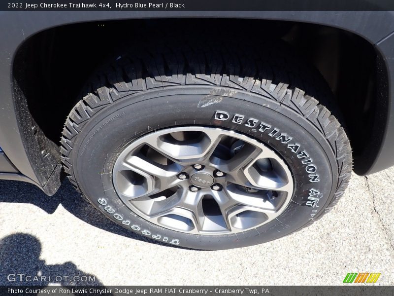Hydro Blue Pearl / Black 2022 Jeep Cherokee Trailhawk 4x4