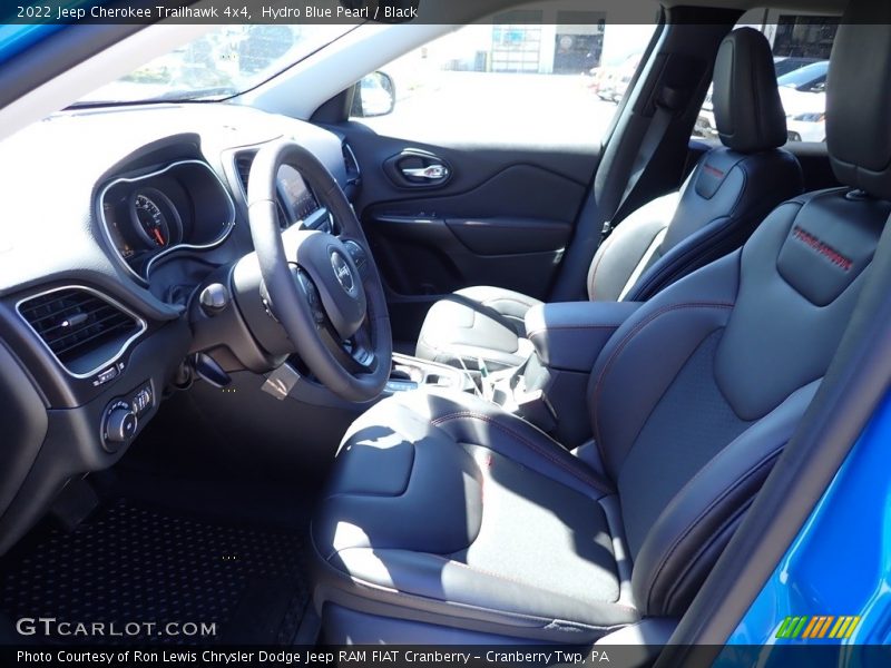 Hydro Blue Pearl / Black 2022 Jeep Cherokee Trailhawk 4x4