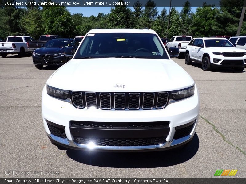 Bright White / Global Black 2022 Jeep Grand Cherokee L Limited 4x4