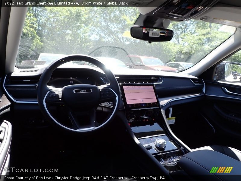 Bright White / Global Black 2022 Jeep Grand Cherokee L Limited 4x4