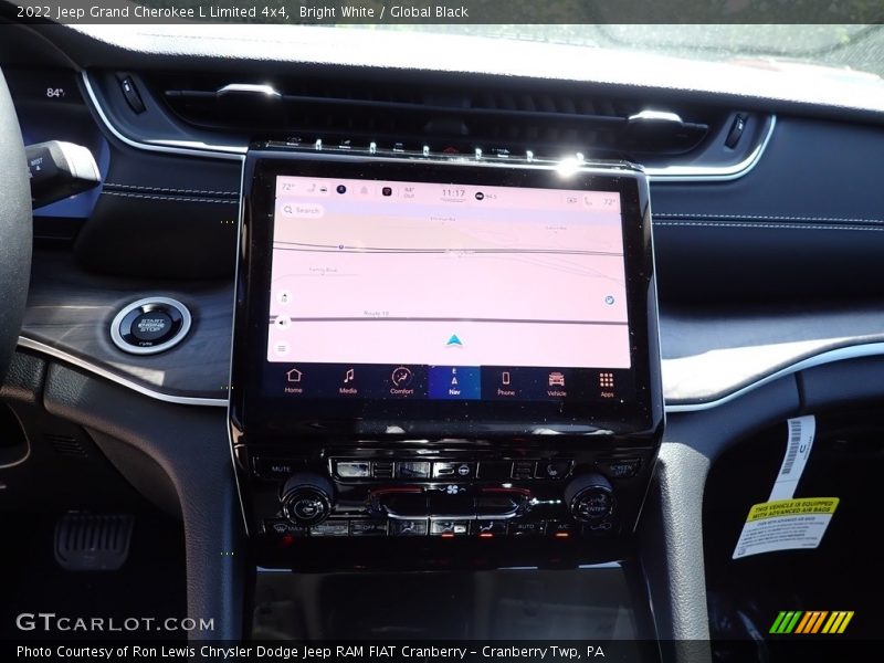 Bright White / Global Black 2022 Jeep Grand Cherokee L Limited 4x4