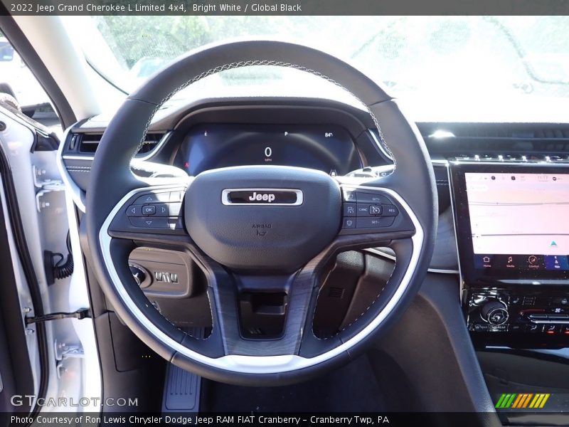 Bright White / Global Black 2022 Jeep Grand Cherokee L Limited 4x4