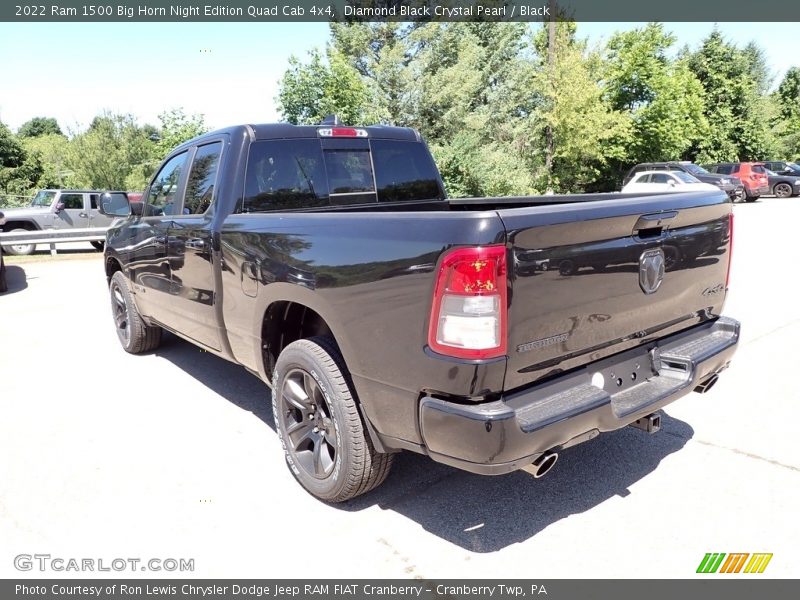 Diamond Black Crystal Pearl / Black 2022 Ram 1500 Big Horn Night Edition Quad Cab 4x4