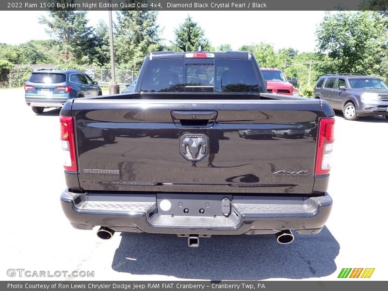 Diamond Black Crystal Pearl / Black 2022 Ram 1500 Big Horn Night Edition Quad Cab 4x4