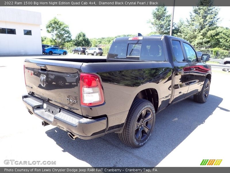 Diamond Black Crystal Pearl / Black 2022 Ram 1500 Big Horn Night Edition Quad Cab 4x4