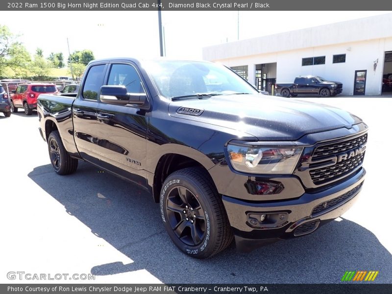 Diamond Black Crystal Pearl / Black 2022 Ram 1500 Big Horn Night Edition Quad Cab 4x4