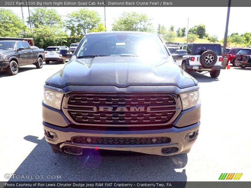 Diamond Black Crystal Pearl / Black 2022 Ram 1500 Big Horn Night Edition Quad Cab 4x4
