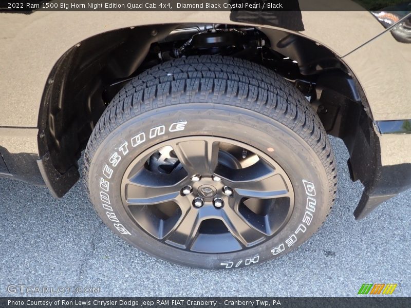 Diamond Black Crystal Pearl / Black 2022 Ram 1500 Big Horn Night Edition Quad Cab 4x4