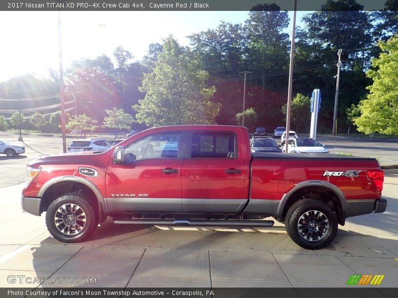 Cayenne Red / Black 2017 Nissan TITAN XD PRO-4X Crew Cab 4x4