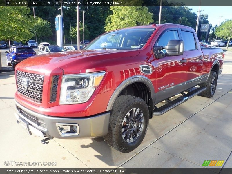 Cayenne Red / Black 2017 Nissan TITAN XD PRO-4X Crew Cab 4x4