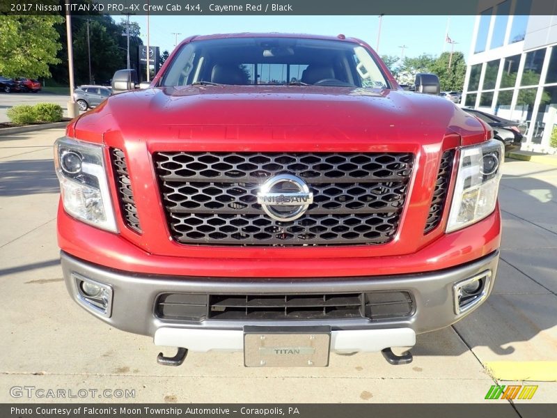 Cayenne Red / Black 2017 Nissan TITAN XD PRO-4X Crew Cab 4x4