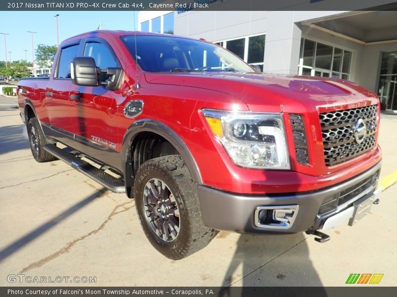 Cayenne Red / Black 2017 Nissan TITAN XD PRO-4X Crew Cab 4x4