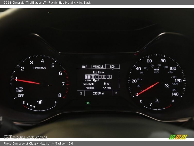 Pacific Blue Metallic / Jet Black 2021 Chevrolet TrailBlazer LT