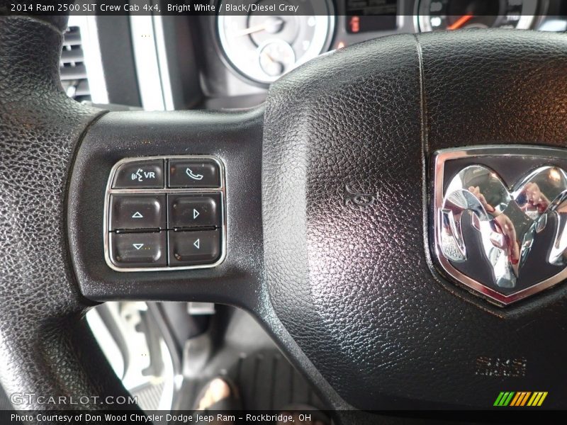Bright White / Black/Diesel Gray 2014 Ram 2500 SLT Crew Cab 4x4